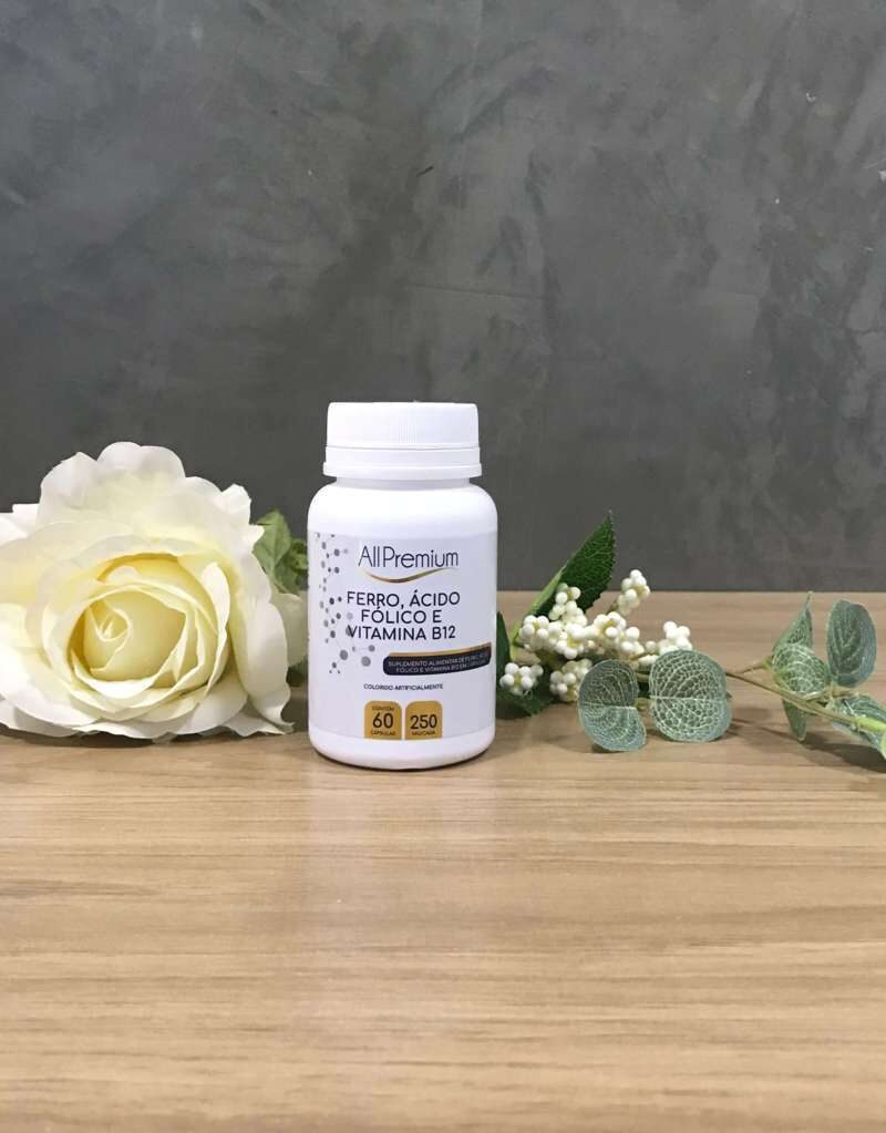Ferro, Ácido Fólico e Vitamina B12 60 cápsulas