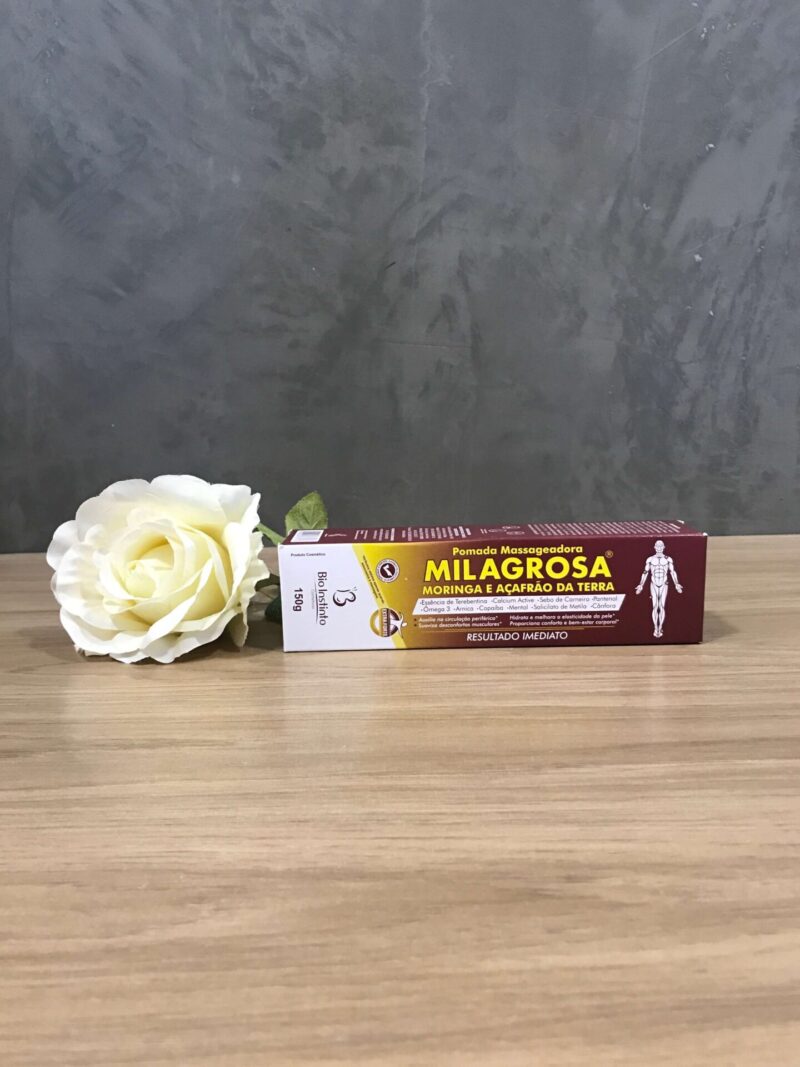 Pomada Massageadora Milagrosa Moringa e Açafrão da Terra 150g