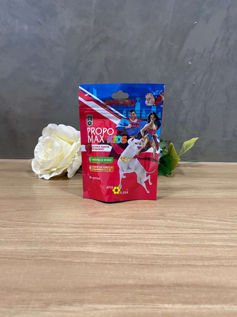 Goma de Própolis Verde com Zinco e Vitamina D sabor Morango 20 unidades