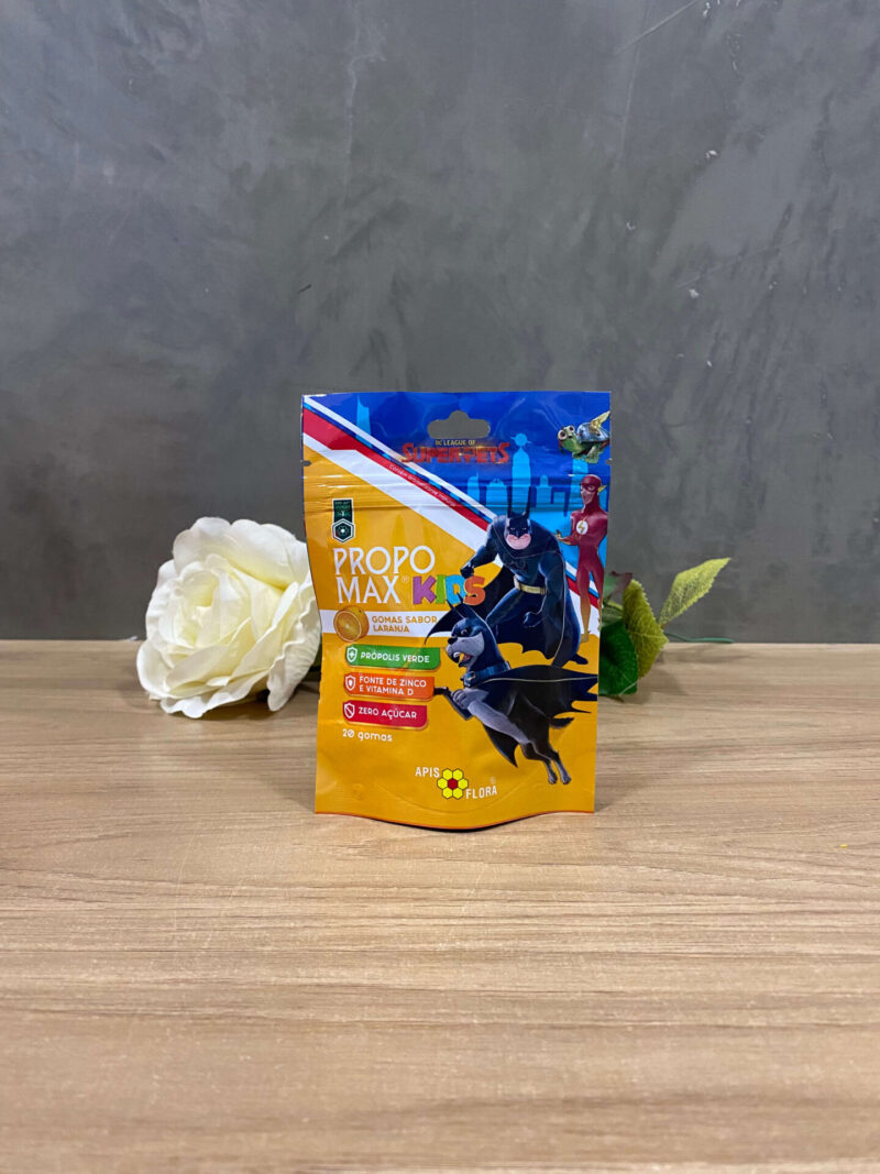 Goma de Própolis Verde com Zinco e Vitamina D sabor Laranja 20 unidades